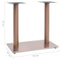 vidaXL Bistrotisch-Gestell Messing 70x40x72 cm Edelstahl vidaXL Bistrotisch-Gestell Messing 70x40x72 cm Edelstahl