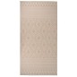 vidaXL Outdoor-Teppich Flachgewebe 100x200 cm Braun Gestreift vidaXL Outdoor-Teppich Flachgewebe 100x200 cm Braun Gestreift
