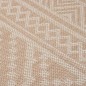 vidaXL Outdoor-Teppich Flachgewebe 100x200 cm Braun Gestreift vidaXL Outdoor-Teppich Flachgewebe 100x200 cm Braun Gestreift