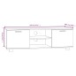 vidaXL TV-Schrank Grau Sonoma 120x40,5x35 cm Holzwerkstoff vidaXL TV-Schrank Grau Sonoma 120x40,5x35 cm Holzwerkstoff