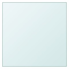 vidaXL Tischplatte Transparent 40x40 cm Hartglas
