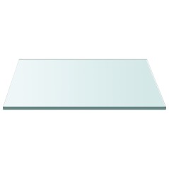 vidaXL Tischplatte Transparent 40x40 cm Hartglas