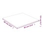 vidaXL Tischplatte Transparent 60x60 cm Hartglas vidaXL Tischplatte Transparent 60x60 cm Hartglas