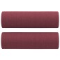 vidaXL 3-tlg. Sofagarnitur mit Kissen Weinrot Stoff vidaXL 3-tlg. Sofagarnitur mit Kissen Weinrot Stoff
