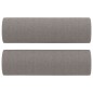 vidaXL 2-tlg. Sofagarnitur mit Kissen Taupe Stoff vidaXL 2-tlg. Sofagarnitur mit Kissen Taupe Stoff