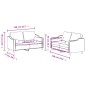 vidaXL 2-tlg. Sofagarnitur mit Kissen Taupe Stoff vidaXL 2-tlg. Sofagarnitur mit Kissen Taupe Stoff