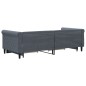 vidaXL Tagesbett Ausziehbar mit Schubladen Dunkelgrau 90x200 cm Samt vidaXL Tagesbett Ausziehbar mit Schubladen Dunkelgrau 90x200 cm Samt