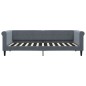 vidaXL Tagesbett Ausziehbar mit Schubladen Dunkelgrau 90x200 cm Samt vidaXL Tagesbett Ausziehbar mit Schubladen Dunkelgrau 90x200 cm Samt