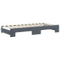 vidaXL Tagesbett Ausziehbar mit Schubladen Dunkelgrau 90x200 cm Samt vidaXL Tagesbett Ausziehbar mit Schubladen Dunkelgrau 90x200 cm Samt