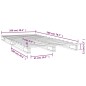 vidaXL Palettenbett 100x200 cm Massivholz Kiefer vidaXL Palettenbett 100x200 cm Massivholz Kiefer
