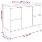 vidaXL Waschbeckenunterschrank Hochglanz-Weiß 80x33x60cm Holzwerkstoff vidaXL Waschbeckenunterschrank Hochglanz-Weiß 80x33x60cm Holzwerkstoff