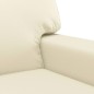 vidaXL 3-tlg. Sofagarnitur Creme Kunstleder vidaXL 3-tlg. Sofagarnitur Creme Kunstleder