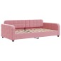 vidaXL Tagesbett Ausziehbar mit Schubladen Rosa 90x200 cm Samt vidaXL Tagesbett Ausziehbar mit Schubladen Rosa 90x200 cm Samt