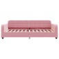 vidaXL Tagesbett Ausziehbar mit Schubladen Rosa 90x200 cm Samt vidaXL Tagesbett Ausziehbar mit Schubladen Rosa 90x200 cm Samt