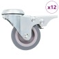 vidaXL 12 Stk. Lenkrollen mit Rückenloch 50 mm vidaXL 12 Stk. Lenkrollen mit Rückenloch 50 mm