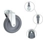 vidaXL 12 Stk. Lenkrollen mit Bolzenloch 125 mm vidaXL 12 Stk. Lenkrollen mit Bolzenloch 125 mm