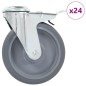 vidaXL 24 Stk. Lenkrollen mit Rückenloch 125 mm vidaXL 24 Stk. Lenkrollen mit Rückenloch 125 mm