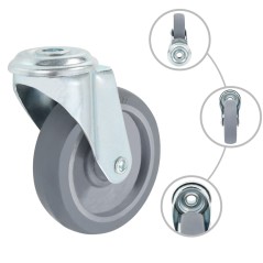 vidaXL 8 Stk. Lenkrollen mit Rückenloch 100 mm