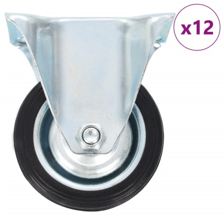 vidaXL 12 Stk. Bockrollen 75 mm