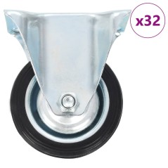 vidaXL 32 Stk. Bockrollen 75 mm