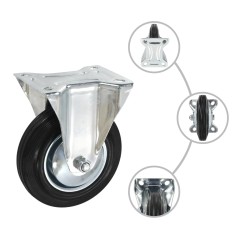 vidaXL 12 Stk. Bockrollen 160 mm