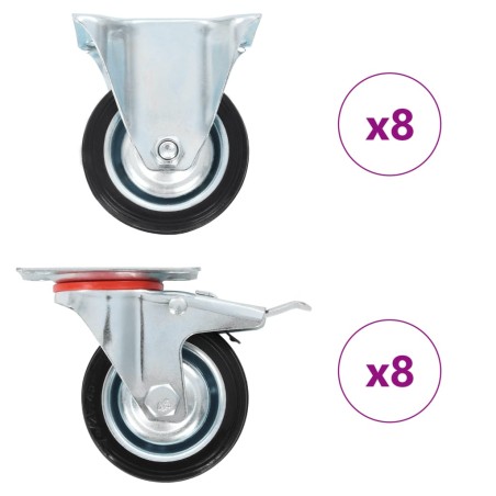 vidaXL 16 Stk. Rollen 75 mm