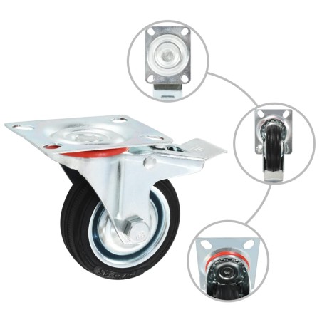 vidaXL 16 Stk. Rollen 75 mm