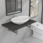 vidaXL 2-tlg. Badmöbel-Set Keramik Grau vidaXL 2-tlg. Badmöbel-Set Keramik Grau