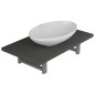 vidaXL 2-tlg. Badmöbel-Set Keramik Grau vidaXL 2-tlg. Badmöbel-Set Keramik Grau