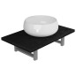 vidaXL 2-tlg. Badmöbel-Set Keramik Schwarz vidaXL 2-tlg. Badmöbel-Set Keramik Schwarz