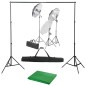 vidaXL Fotostudio-Set mit Lampen und Hintergrundsystem vidaXL Fotostudio-Set mit Lampen und Hintergrundsystem