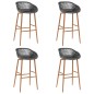 vidaXL 5-tlg. Bar-Set Weiß und Grau vidaXL 5-tlg. Bar-Set Weiß und Grau