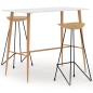 vidaXL 3-tlg. Bar-Set Weiß vidaXL 3-tlg. Bar-Set Weiß