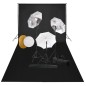 vidaXL Fotostudio-Set mit Leuchten, Schirmen, Hintergrund, Reflektor vidaXL Fotostudio-Set mit Leuchten, Schirmen, Hintergrund, Reflektor