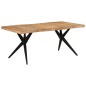 vidaXL Esstisch Schwarz 180x90x77 cm Massivholz Akazie vidaXL Esstisch Schwarz 180x90x77 cm Massivholz Akazie