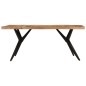 vidaXL Esstisch Schwarz 180x90x77 cm Massivholz Akazie vidaXL Esstisch Schwarz 180x90x77 cm Massivholz Akazie