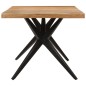 vidaXL Esstisch Schwarz 180x90x77 cm Massivholz Akazie vidaXL Esstisch Schwarz 180x90x77 cm Massivholz Akazie