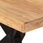 vidaXL Esstisch Schwarz 180x90x77 cm Massivholz Akazie vidaXL Esstisch Schwarz 180x90x77 cm Massivholz Akazie