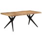 vidaXL Esstisch Schwarz 180x90x77 cm Massivholz Akazie vidaXL Esstisch Schwarz 180x90x77 cm Massivholz Akazie