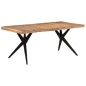 vidaXL Esstisch Schwarz 180x90x77 cm Massivholz Akazie vidaXL Esstisch Schwarz 180x90x77 cm Massivholz Akazie