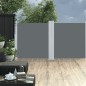 vidaXL Ausziehbare Seitenmarkise Anthrazit 120 x 600 cm vidaXL Ausziehbare Seitenmarkise Anthrazit 120 x 600 cm