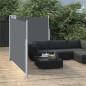 vidaXL Ausziehbare Seitenmarkise Anthrazit 120 x 600 cm vidaXL Ausziehbare Seitenmarkise Anthrazit 120 x 600 cm