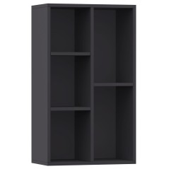 vidaXL Bücherregal/Sideboard Grau 50x25x80 cm Holzwerkstoff