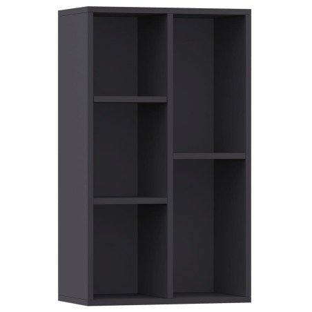 vidaXL Bücherregal/Sideboard Grau 50x25x80 cm Holzwerkstoff