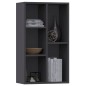 vidaXL Bücherregal/Sideboard Grau 50x25x80 cm Holzwerkstoff vidaXL Bücherregal/Sideboard Grau 50x25x80 cm Holzwerkstoff