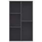 vidaXL Bücherregal/Sideboard Grau 50x25x80 cm Holzwerkstoff vidaXL Bücherregal/Sideboard Grau 50x25x80 cm Holzwerkstoff