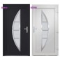 vidaXL Haustür Anthrazit 108x200 cm PVC vidaXL Haustür Anthrazit 108x200 cm PVC