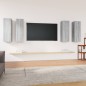 vidaXL TV-Schränke 4 Stk. Grau Sonoma 30,5x30x90 cm Holzwerkstoff vidaXL TV-Schränke 4 Stk. Grau Sonoma 30,5x30x90 cm Holzwerkstoff