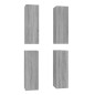 vidaXL TV-Schränke 4 Stk. Grau Sonoma 30,5x30x90 cm Holzwerkstoff vidaXL TV-Schränke 4 Stk. Grau Sonoma 30,5x30x90 cm Holzwerkstoff