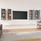vidaXL TV-Schränke 4 Stk. Grau Sonoma 30,5x30x90 cm Holzwerkstoff vidaXL TV-Schränke 4 Stk. Grau Sonoma 30,5x30x90 cm Holzwerkstoff